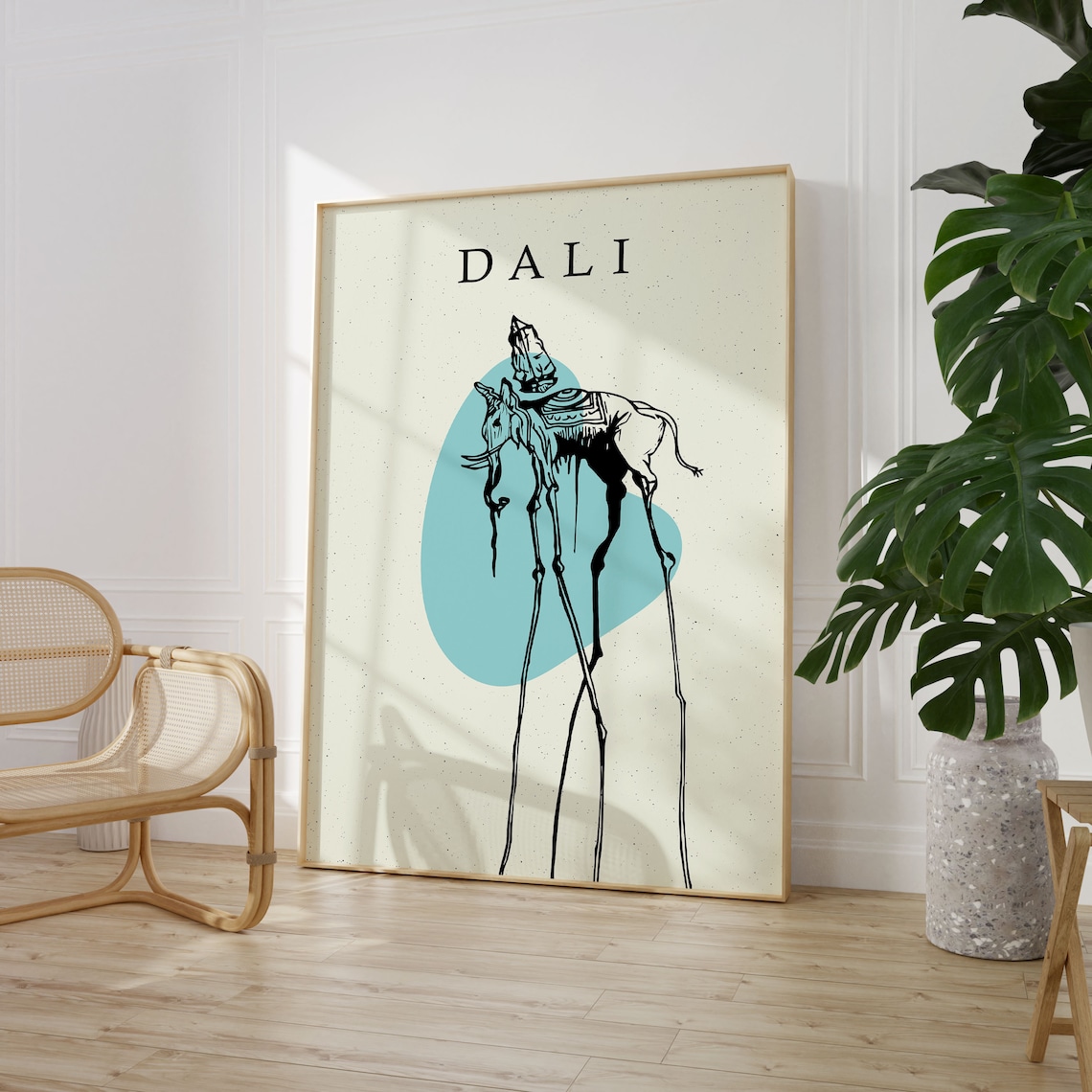 Salvador Dali Red Elephant Surrealism Art Print