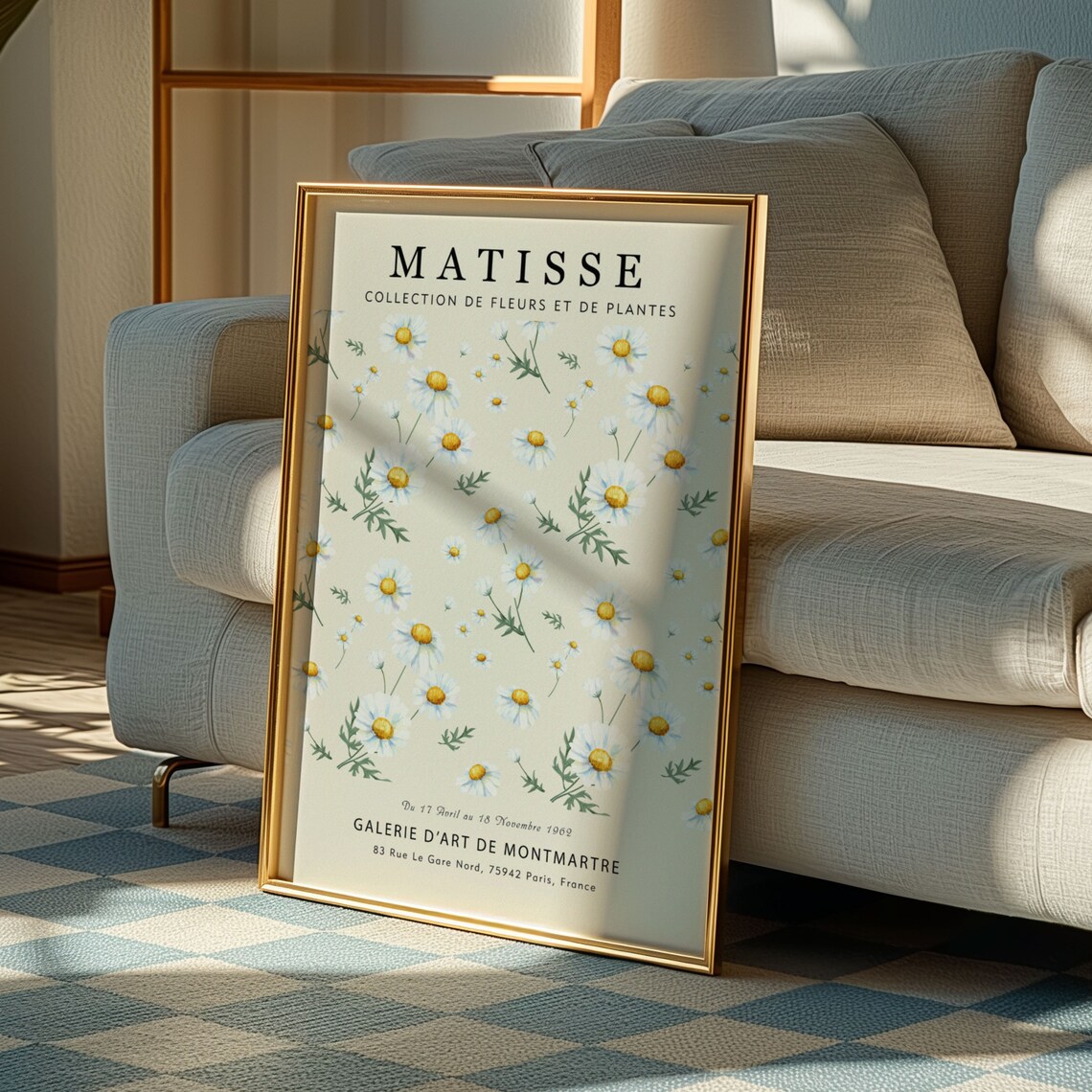 Tokyo Flower Market Matisse-Inspired Botanical Poster - Image 3