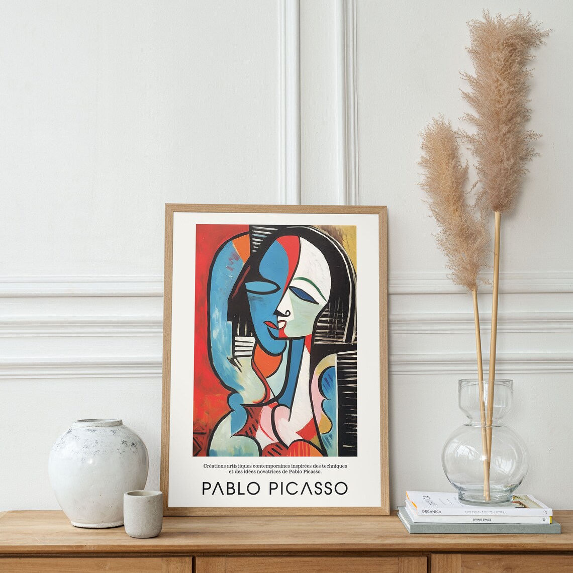 Pablo Picasso Abstract Geometric Faces Art Print - Image 2