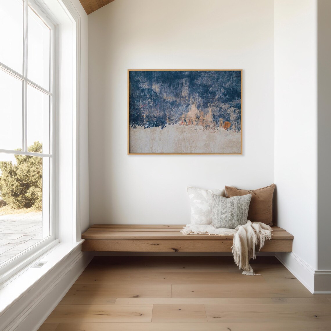 Minimalist Abstract Expressionism Horizon Art Print - Image 3