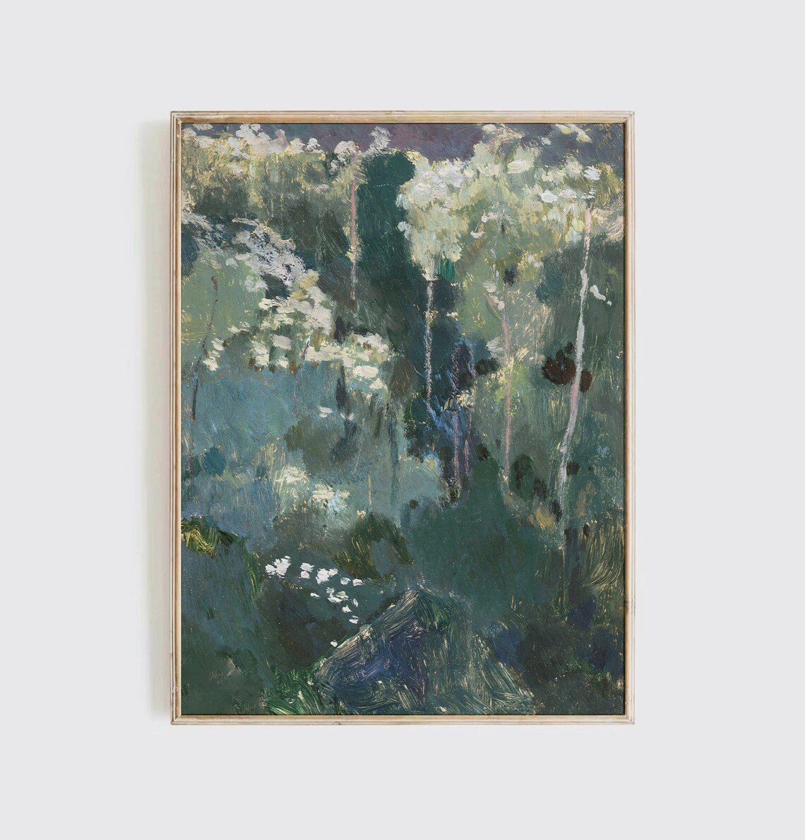 Vintage Abstract Thistles, Moody Home Decor - Image 2