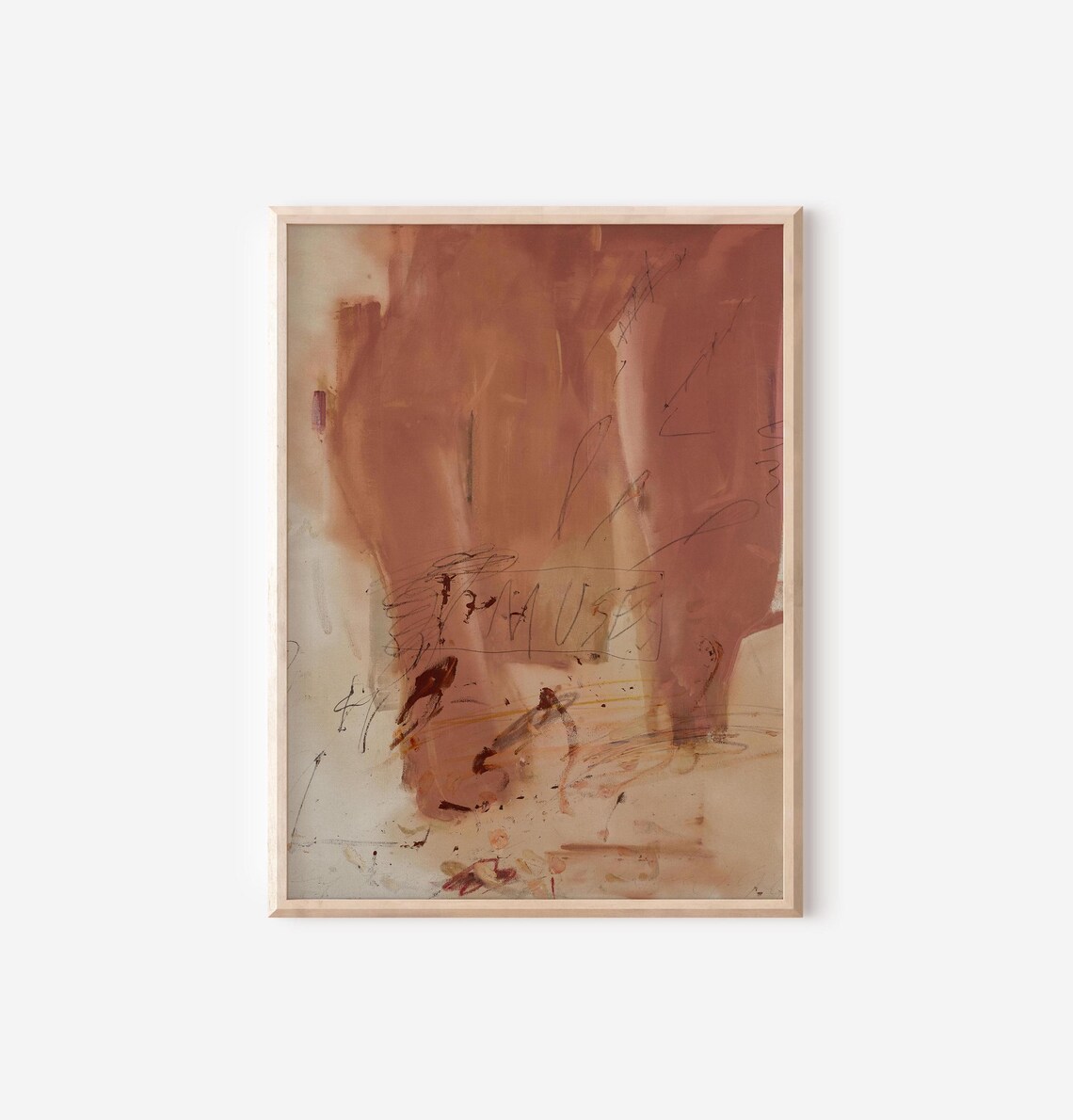 Rustic Abstract Textured Wall Art, Minimalist Modern - Image 2