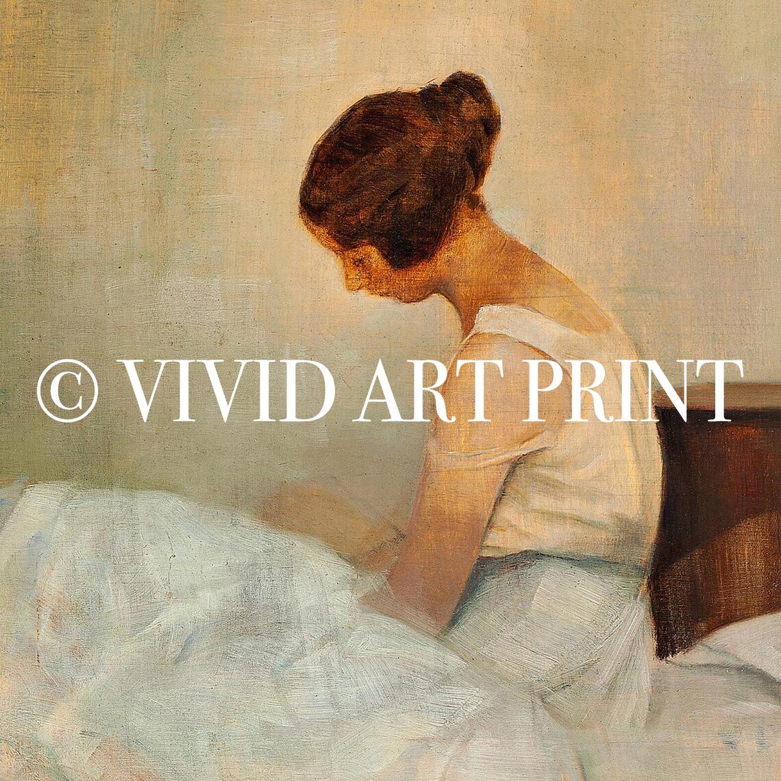 Portrait of a Young Woman, Minimalist Wall Art - Image 4
