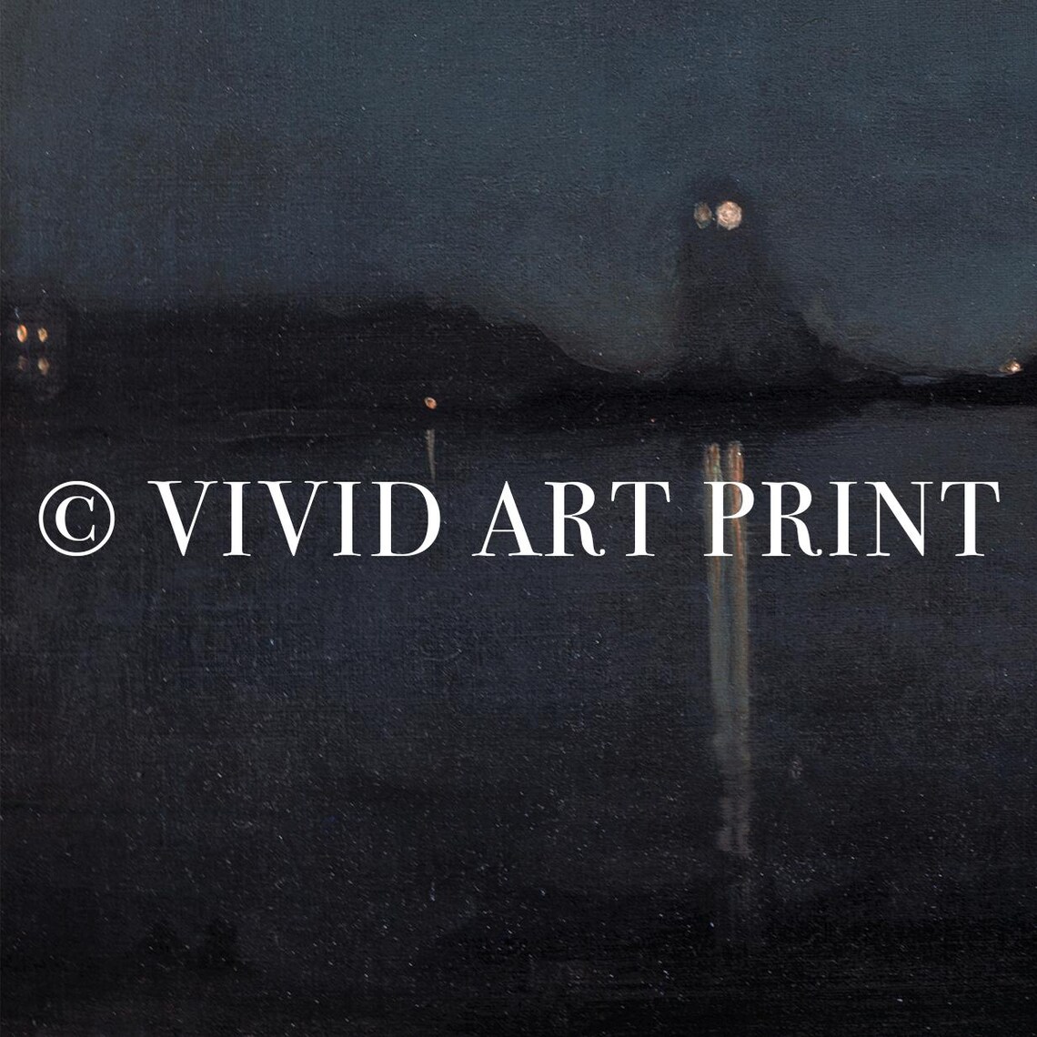 Moody Dream Abstract Vintage Nocturne Art Print - Image 4