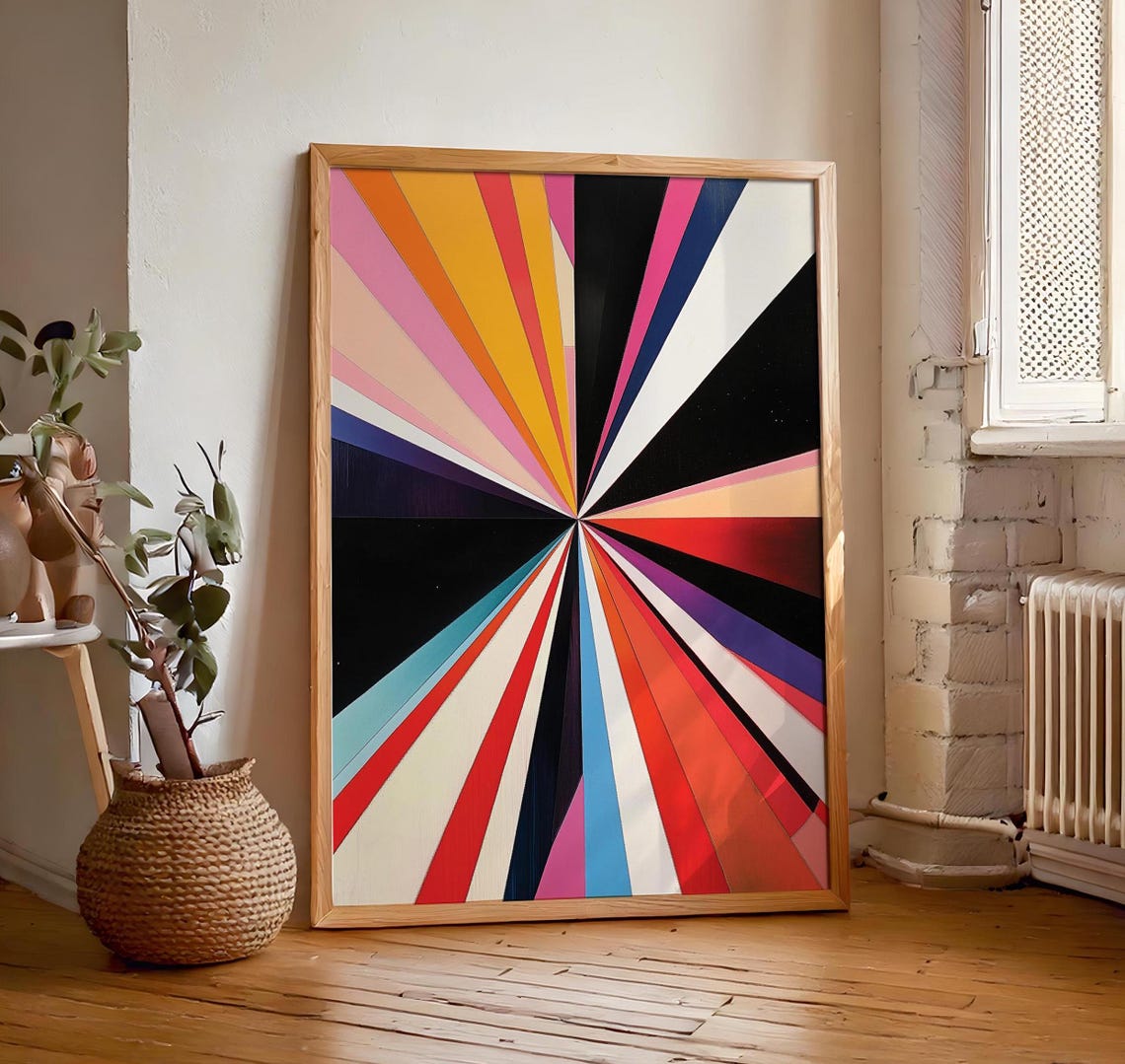 Maximalist Geometric Abstract Wall Hanging Masculine Wall Art Art Hyperbeast Decor Graffiti Street - Image 7