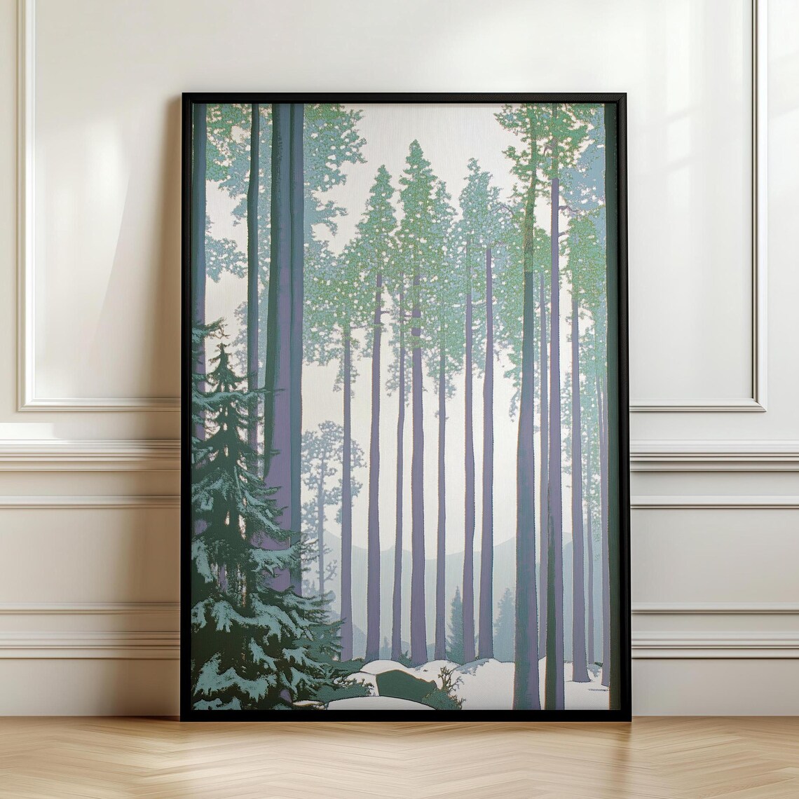 Rugged Pine Tree Wall Hanging Masculine Wall Art Art Alpha Male Guy Apartment Decor Over Bed Wall Art
