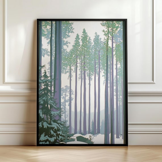 Rugged Pine Tree Wall Hanging Masculine Wall Art Art Alpha Male Guy Apartment Decor Over Bed Wall Art