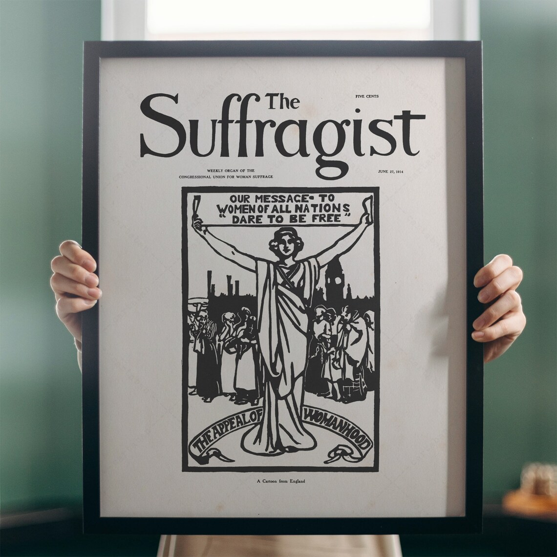 The Suffragist Newspaper June 1914 Dare To Be Free Feminist Art Poster - Image 3