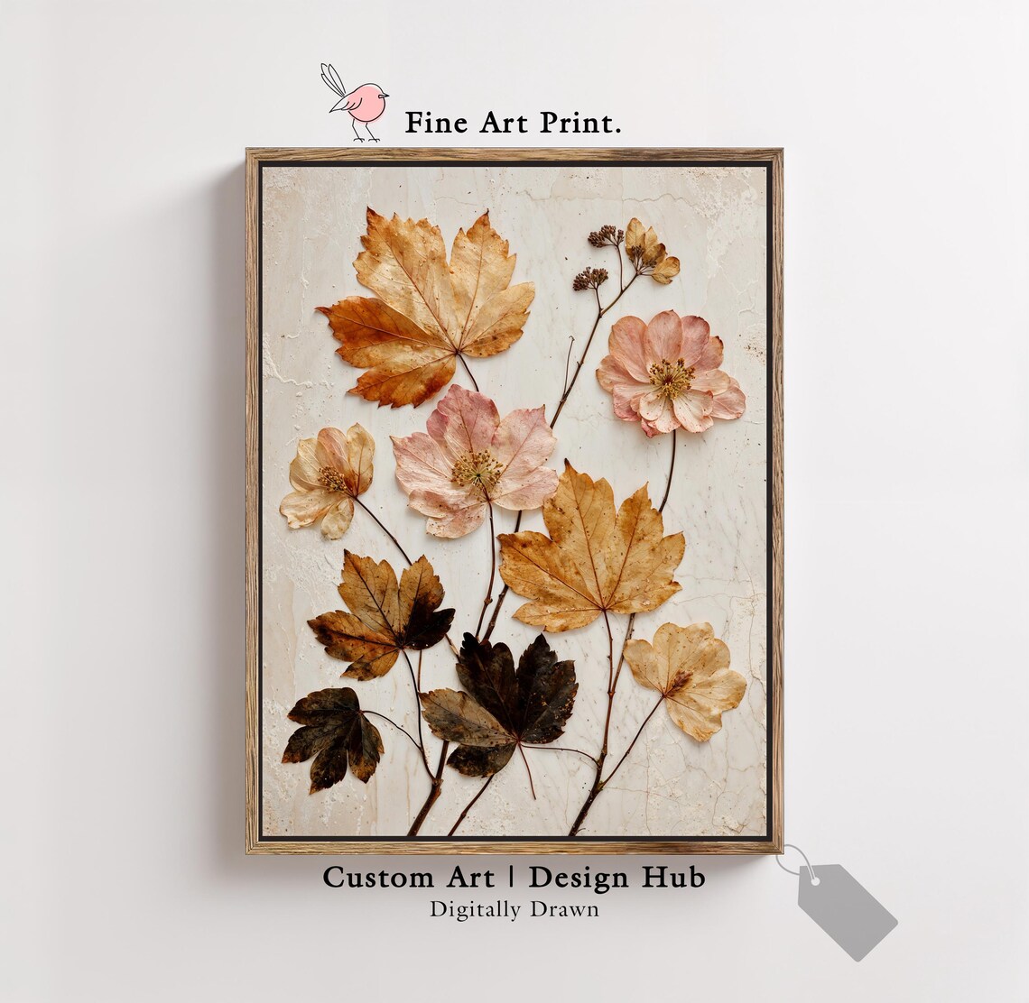 Neutral Botanical Wall Art Print