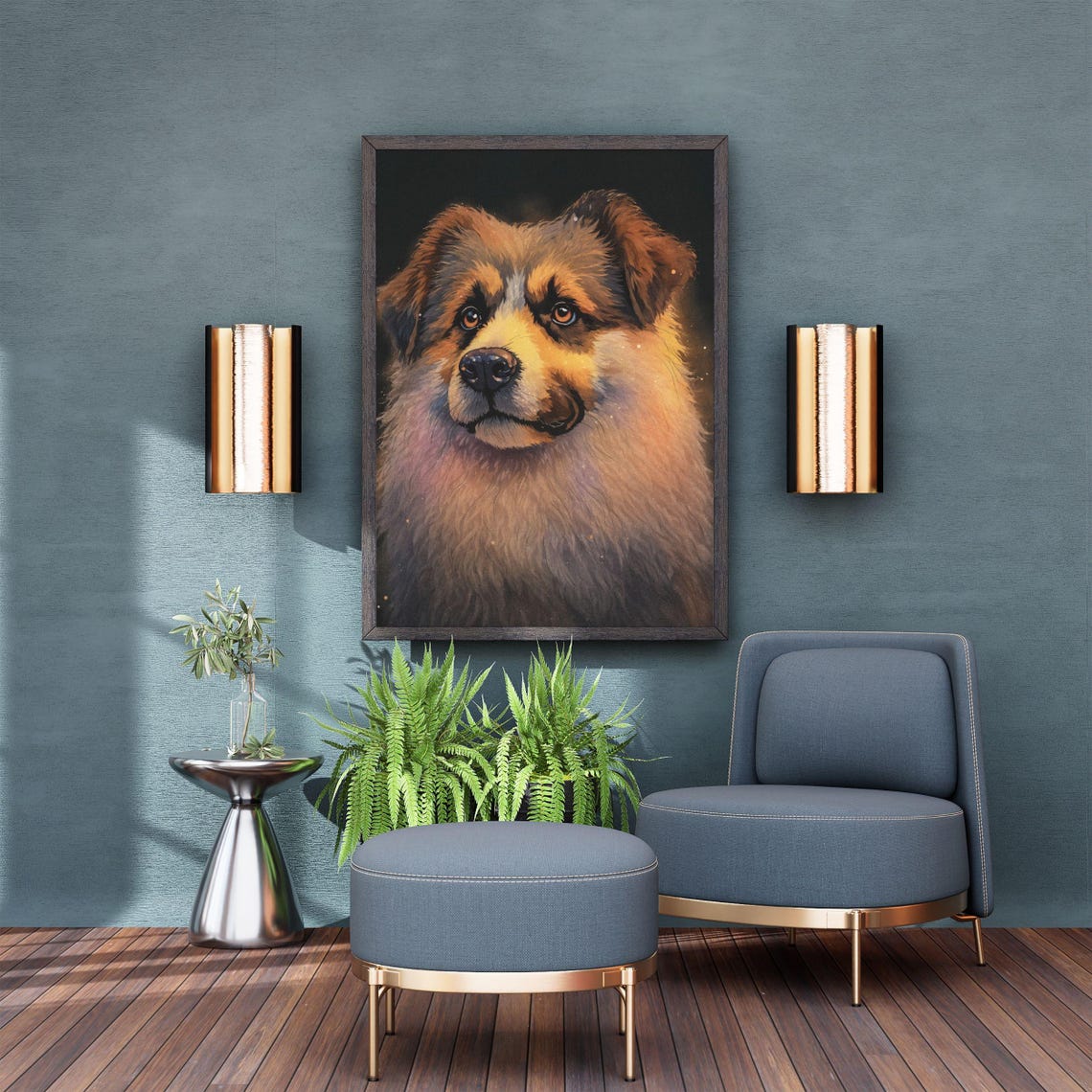 Anatolian Shepherd Fluffy Puppy Guardian Dog Portrait Poster - Image 7