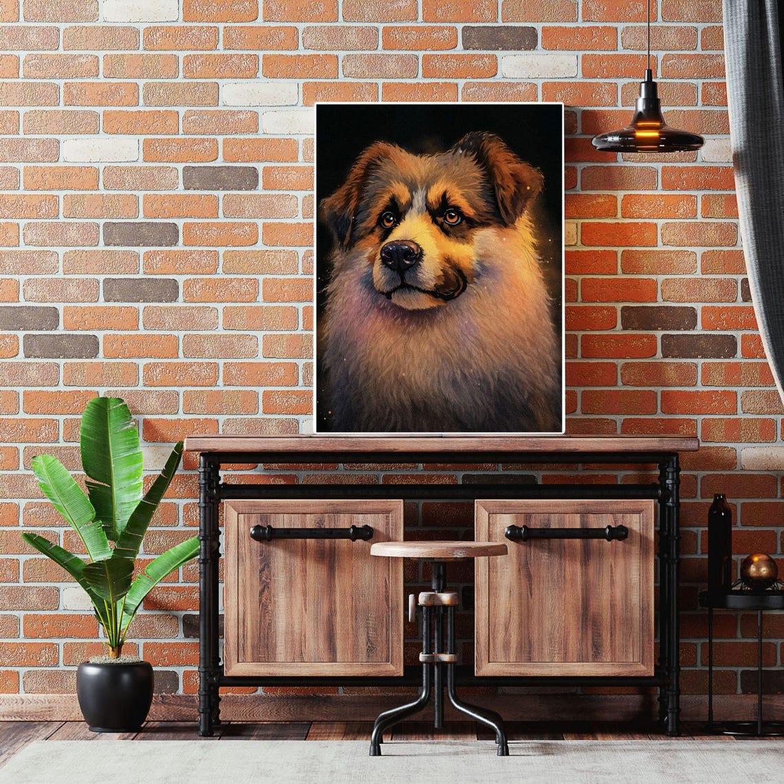 Anatolian Shepherd Fluffy Puppy Guardian Dog Portrait Poster - Image 4