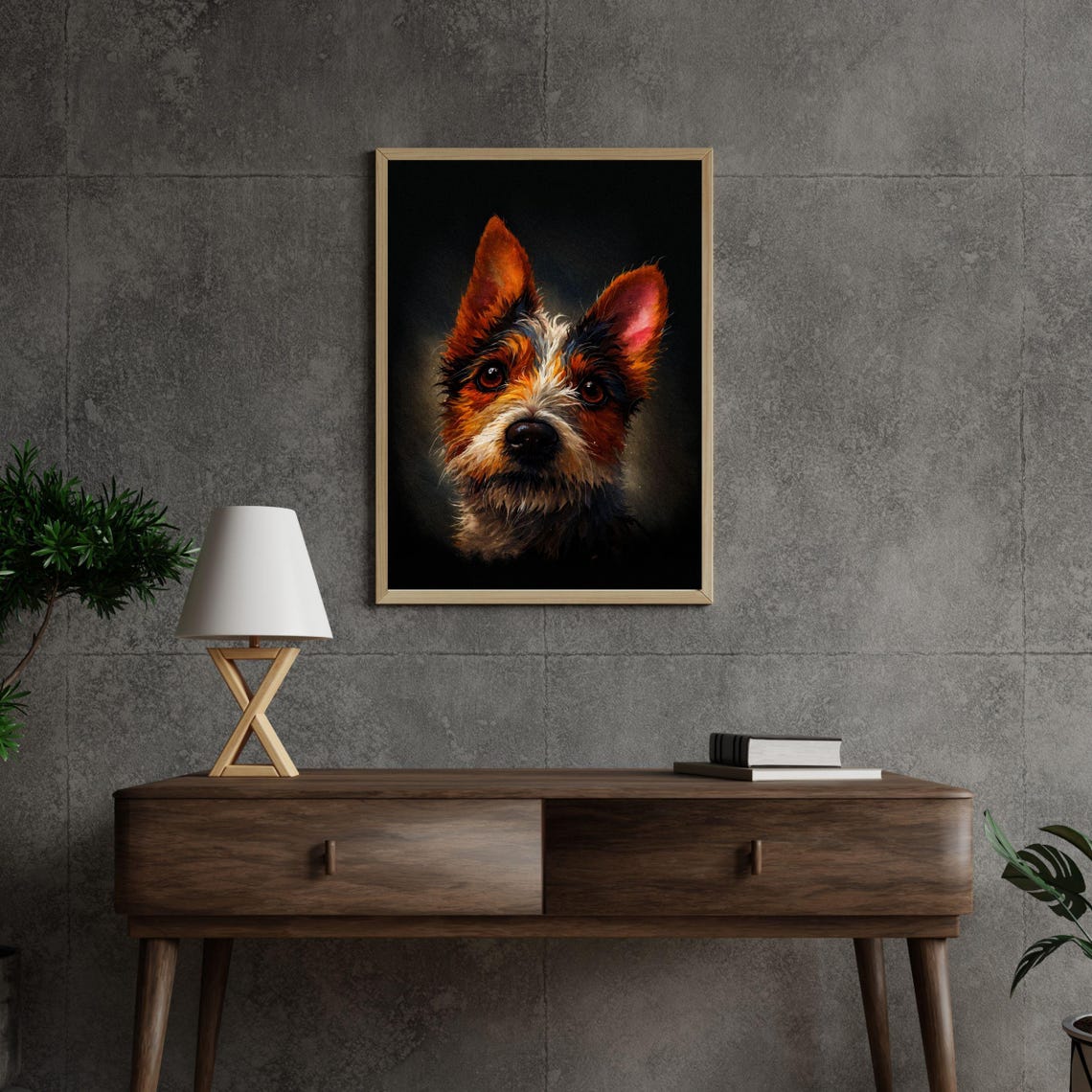 Jack Russell Terrier Close Up Black Background Dog Portrait Poster - Image 7