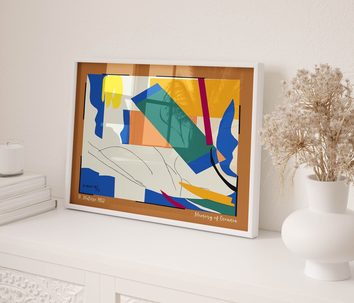 Henri Matisse Memory of Oceania 1952 Abstract Cutouts Poster - Image 2