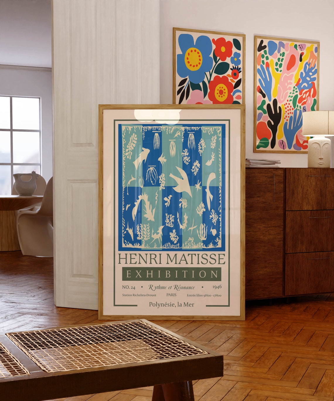 Henri Matisse Polynesia The Sea 1946 Vintage Exhibition Art Poster - Image 3