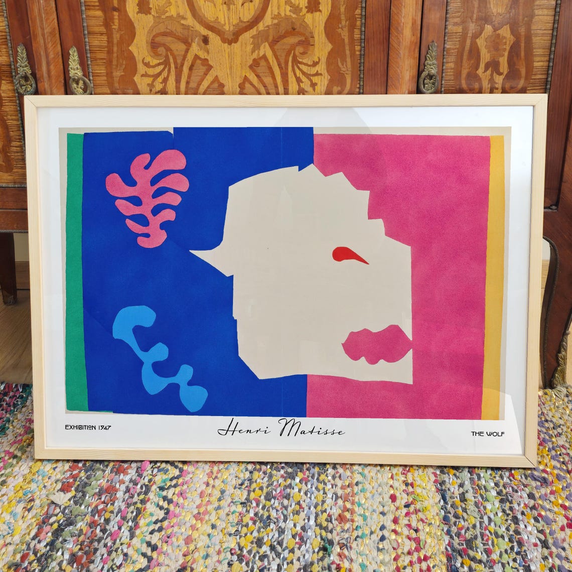 Henri Matisse The Wolf 1947 Bold Abstract Animal Face Art Poster - Image 3