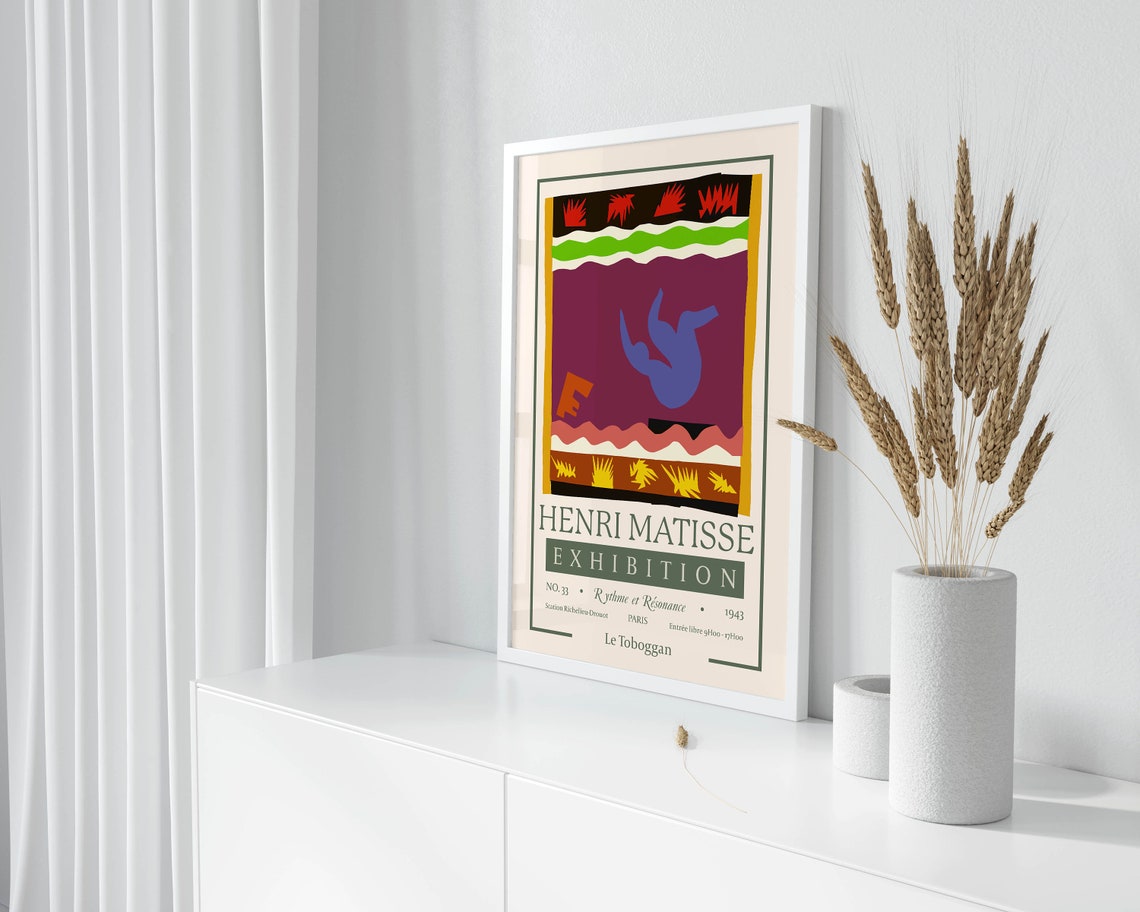Henri Matisse Le Toboggan 1943 Vintage Paris Exhibition Art Poster - Image 2