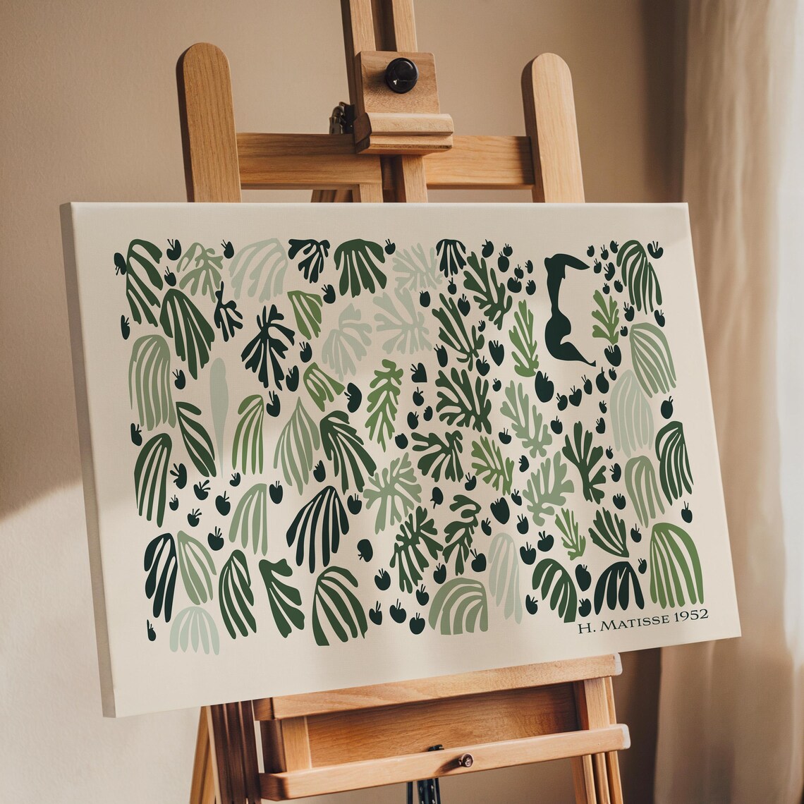 Matisse La Perruche - Abstract Minimalist Botanical Art - Image 3