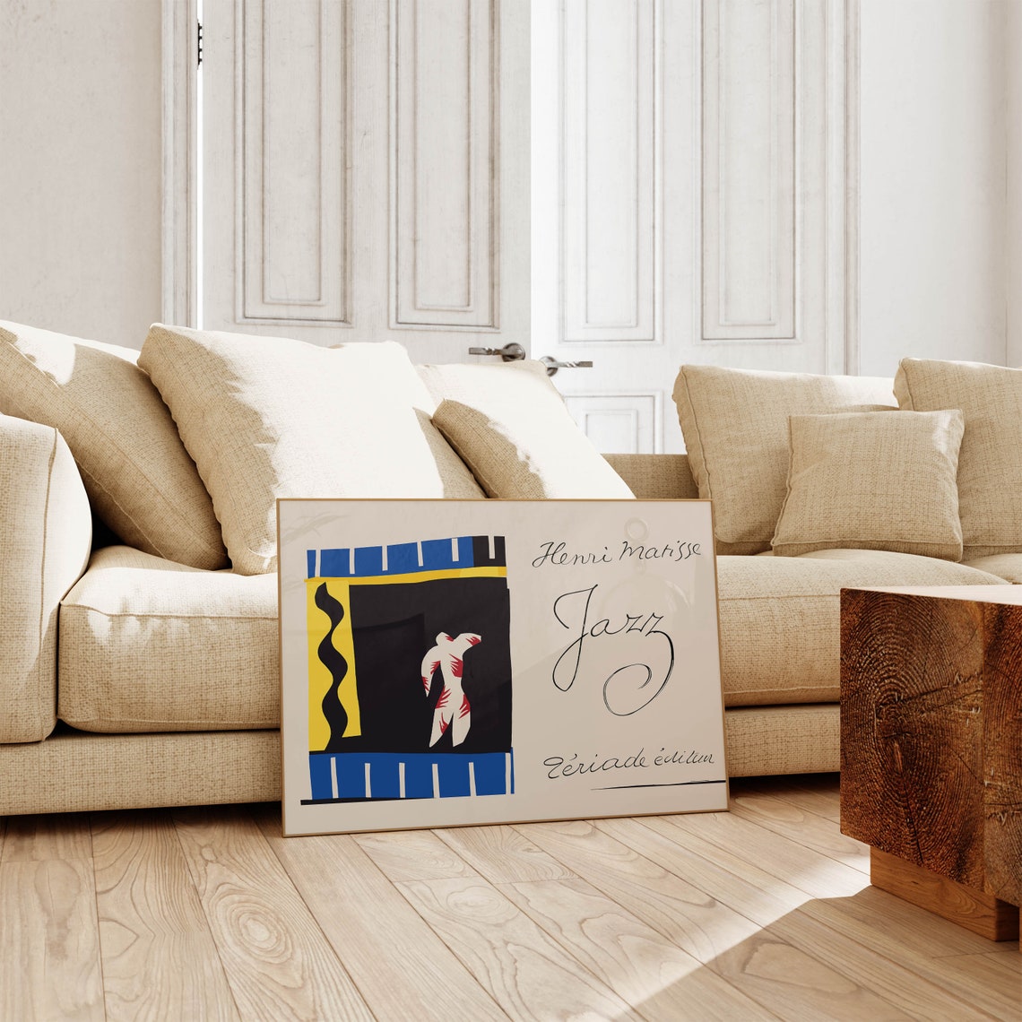 Henri Matisse Print Minimalist Abstract Poster Jazz Mid Century Modern Wall Art - Image 3