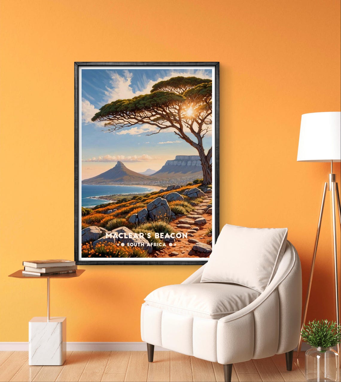 Maclear's Beacon South Africa Table Mountain View Travel Poster - Image 4
