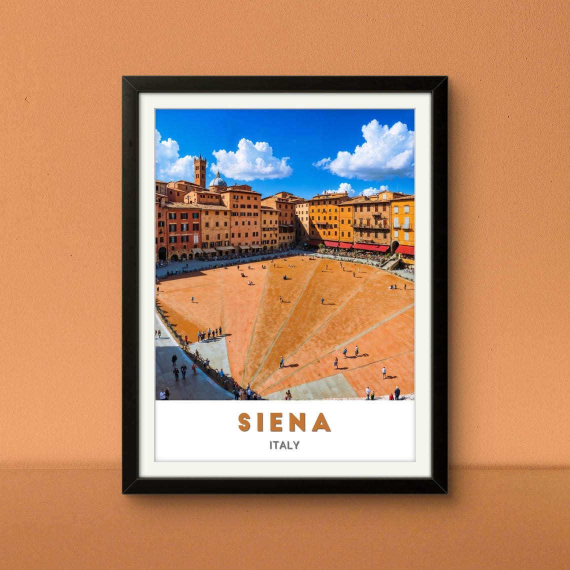Siena Italy Historic Piazza Del Campo Shell Square Tuscan Poster - Image 2