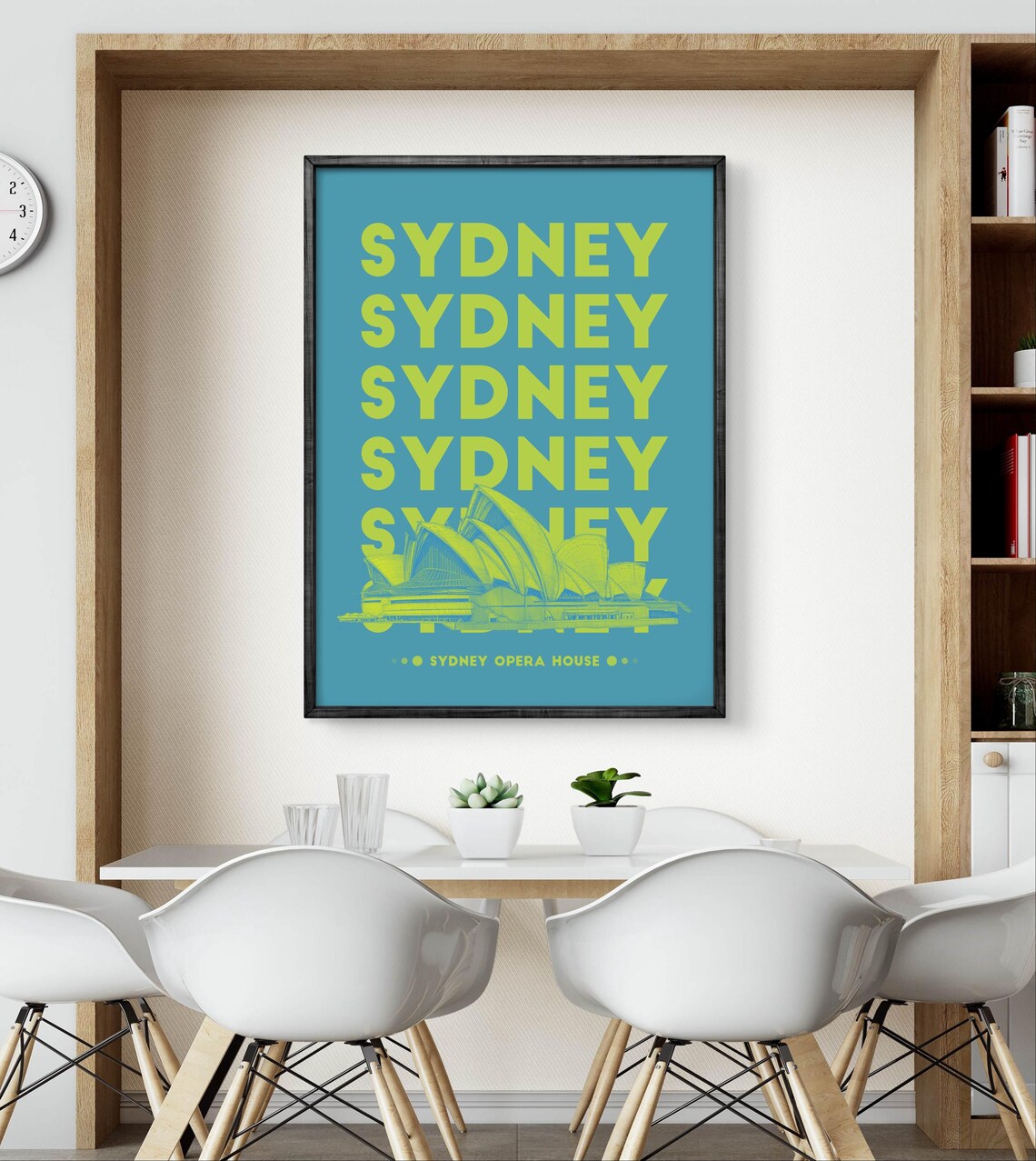 Sydney Opera House Neon Poster, Modern Travel Decor - Image 3