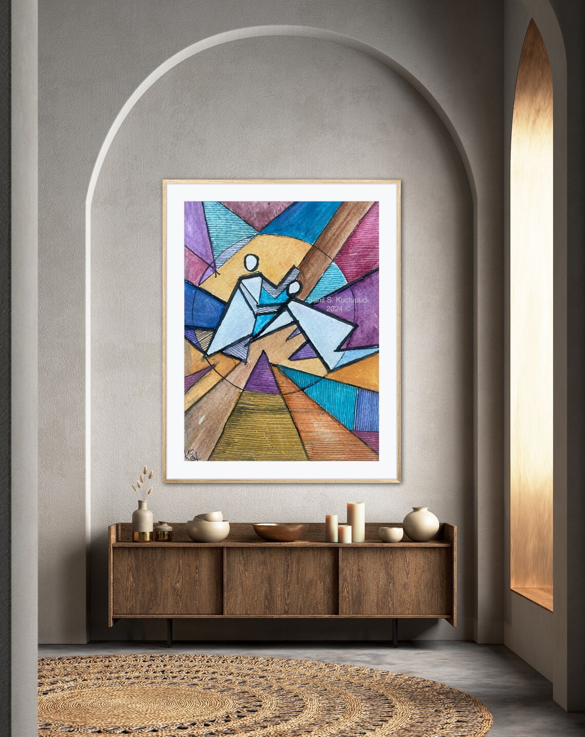 Jesus Heals A Man With Leprosy, Abstract Christian - Image 2