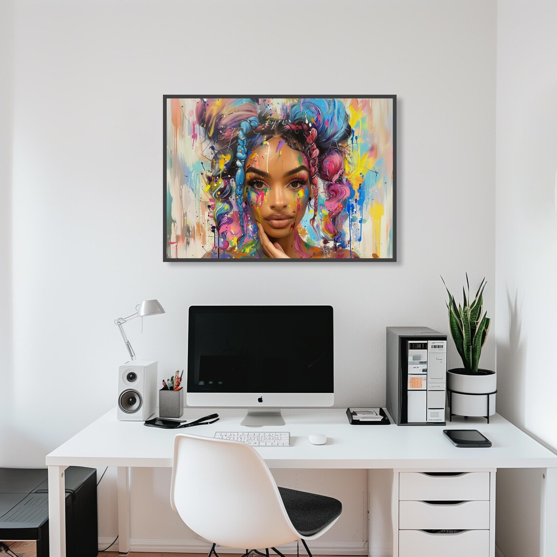 Colorful Makeup Studio Poster, Modern Beauty Decor - Image 4