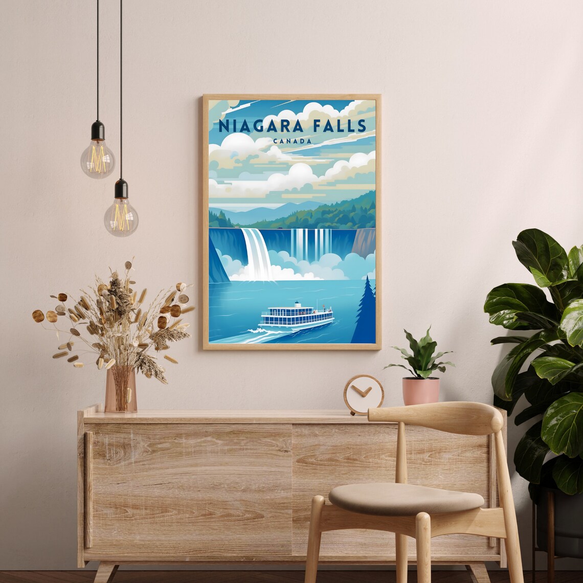 Niagara Falls Canada Horseshoe Falls Tour Boat Travel Poster - Image 2