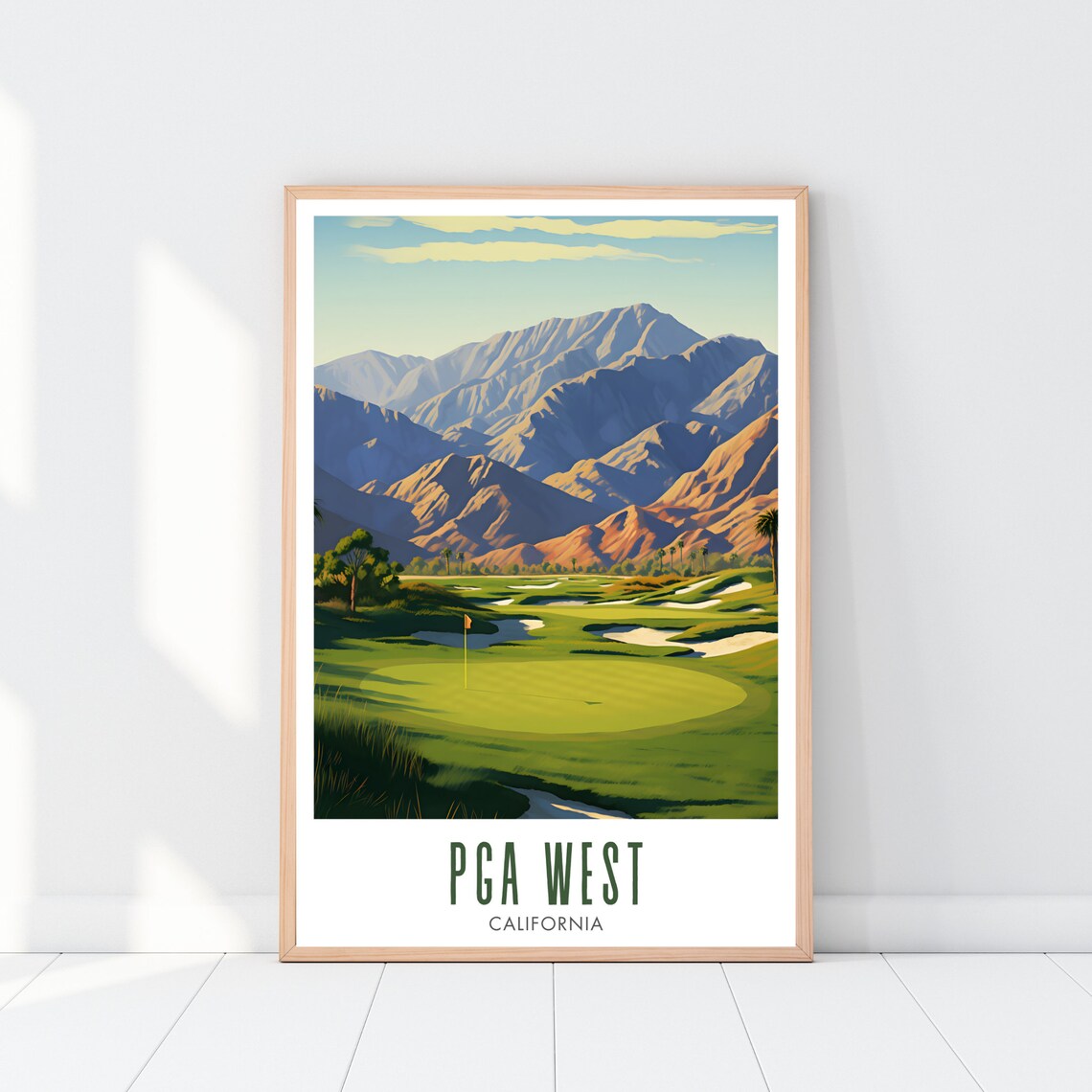 Pga West Poster Pga West Golf Course Pga West Print Golf Course Print Golf Gift Idea Gift For Golfer Golf Wall Art - Image 2