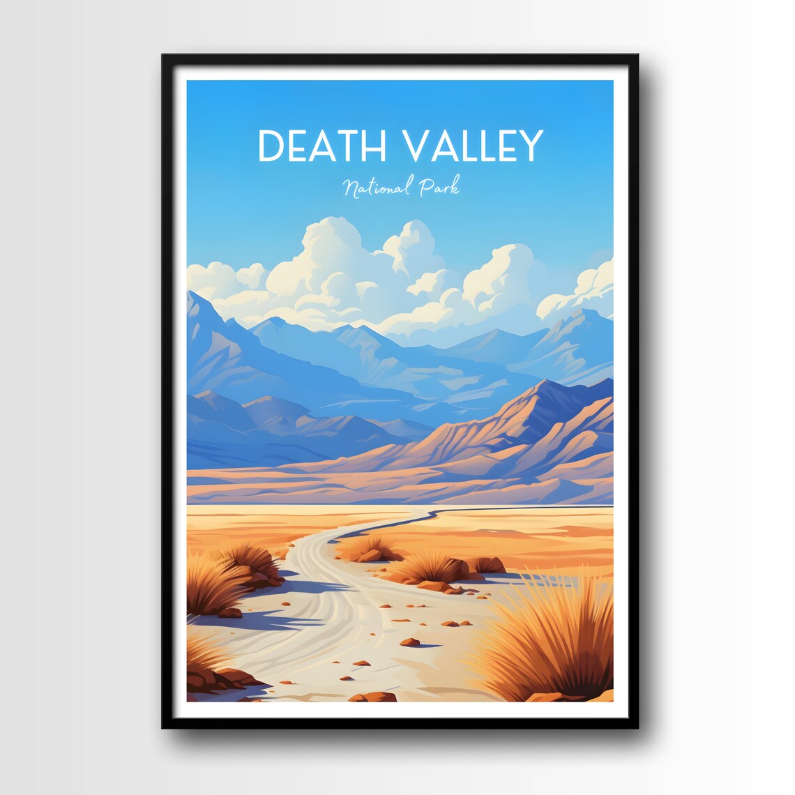 Death Valley National Park Desert Landscape Modern Art Print - Image 2