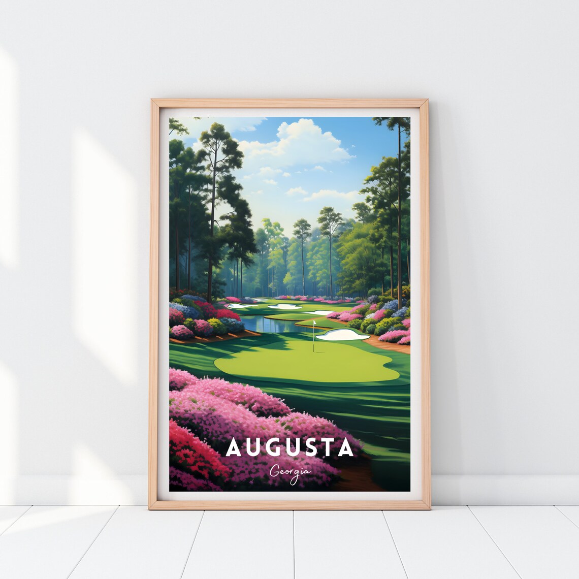 Augusta Poster Augusta Print Augusta National Augusta Wall Art Augusta Golf Course Golf Gift Idea Masters - Image 2