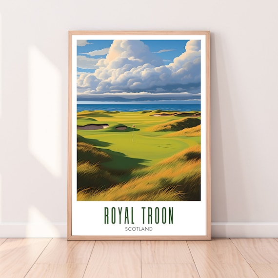 Royal Troon Poster Royal Troon Wall Art Royal Troon Scotland Royal Troon Print Royal Troon Golf Course British Open