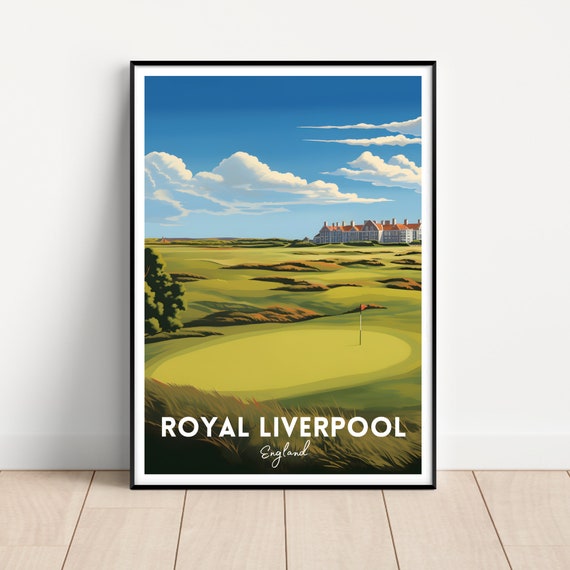 Royal Liverpool Golf Course Travel Poster