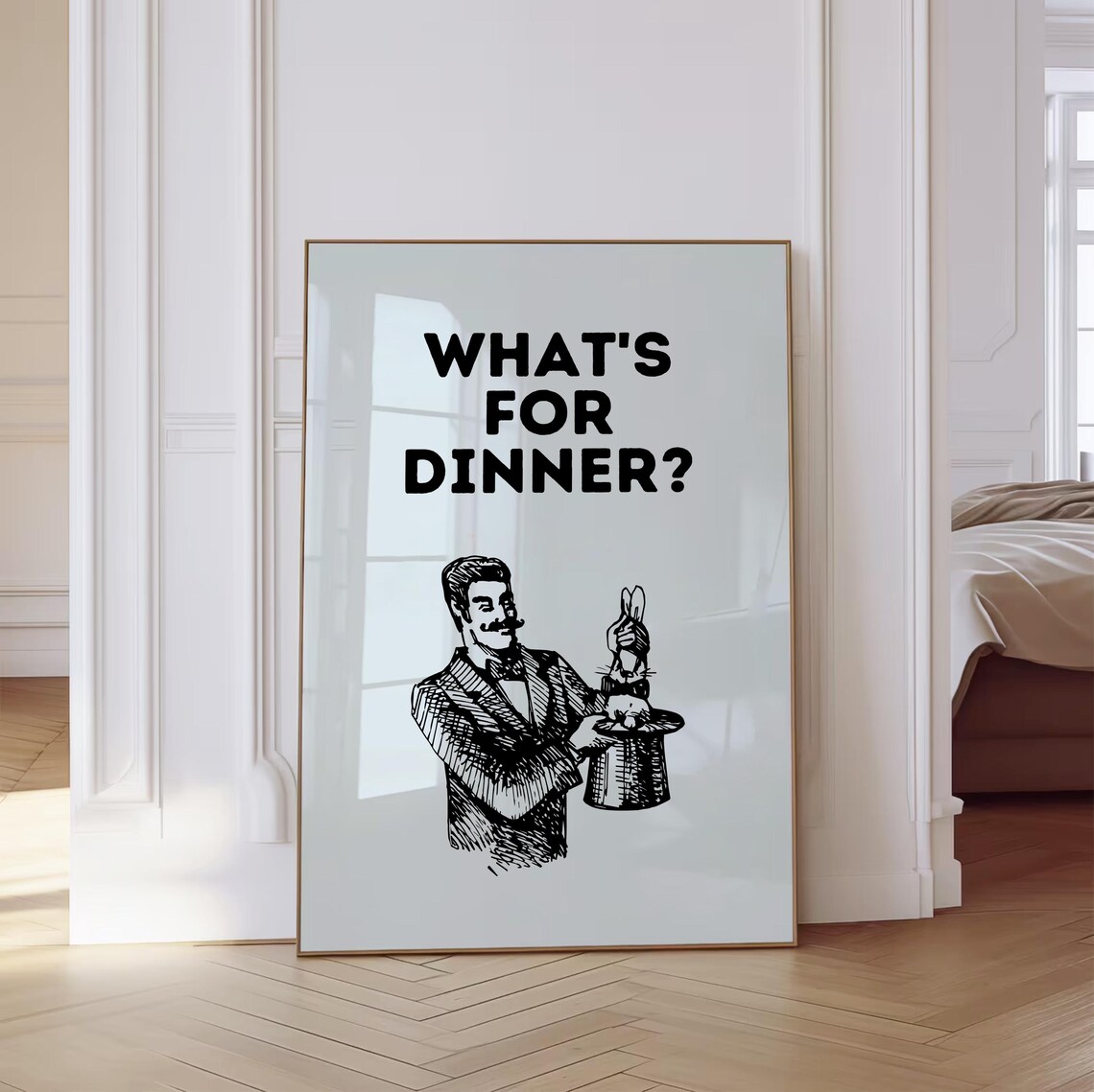 Whats For Dinner Retro Kitchen Art Print - Image 4