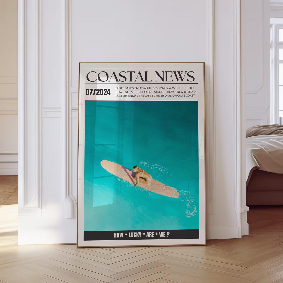 Coastal News Surf Magazine Cover Aerial July 2024 Lifestyle Poster - Image 4