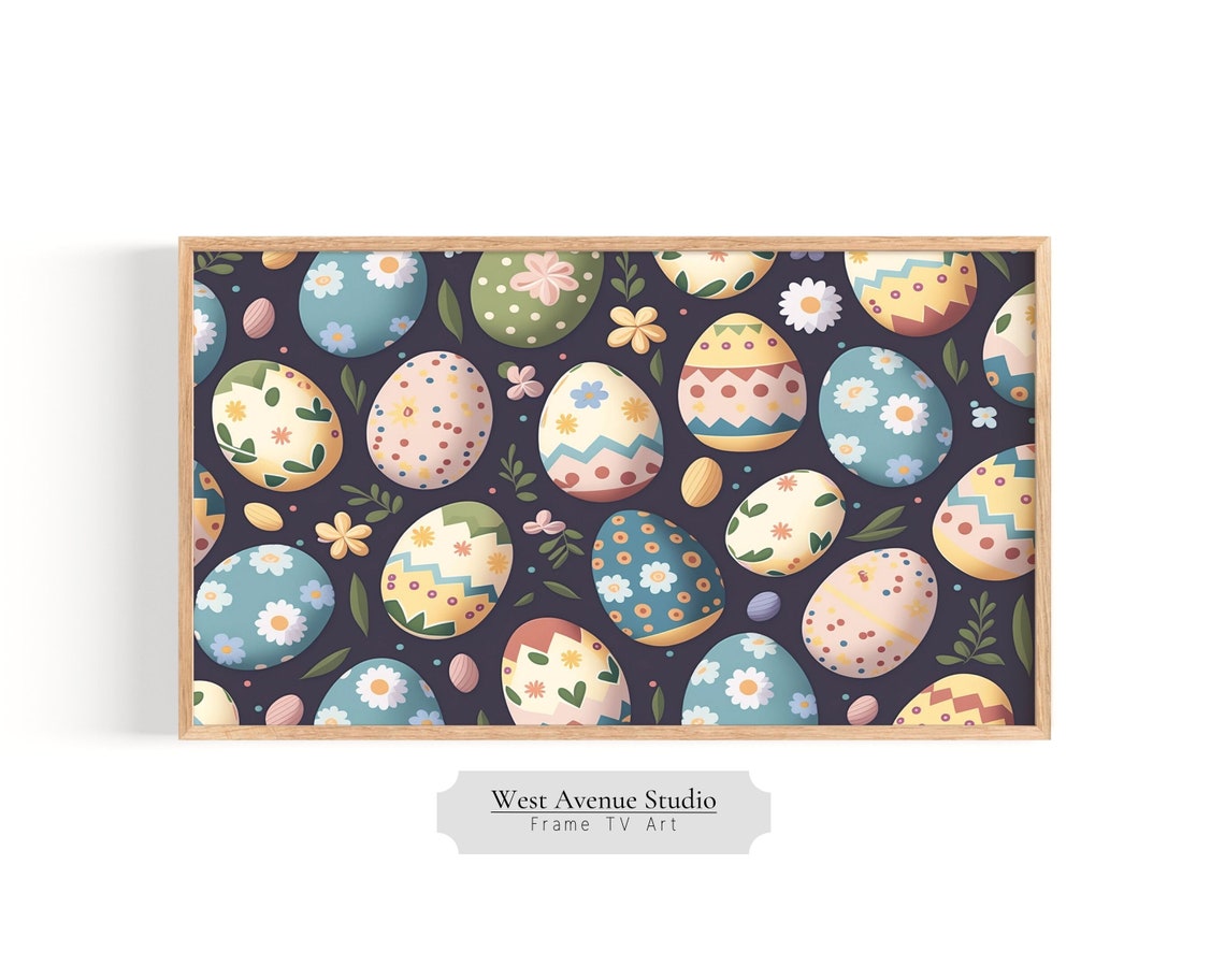 Easter Egg Art, Pastel Spring Decor