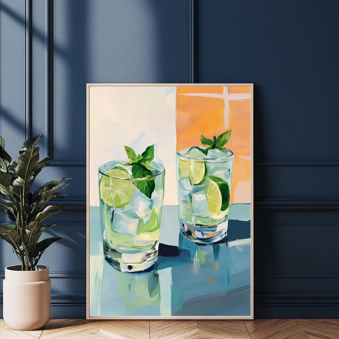 Mojito Art Print Lime And Mint Cocktail Wall Art Refreshing Summer Drink Poster Tropical Beverage Decor Kitchen Artwork - Image 2