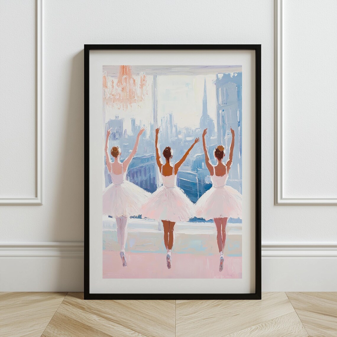 Ballet Dancers Art Print, Elegant Ballerinas - Image 5