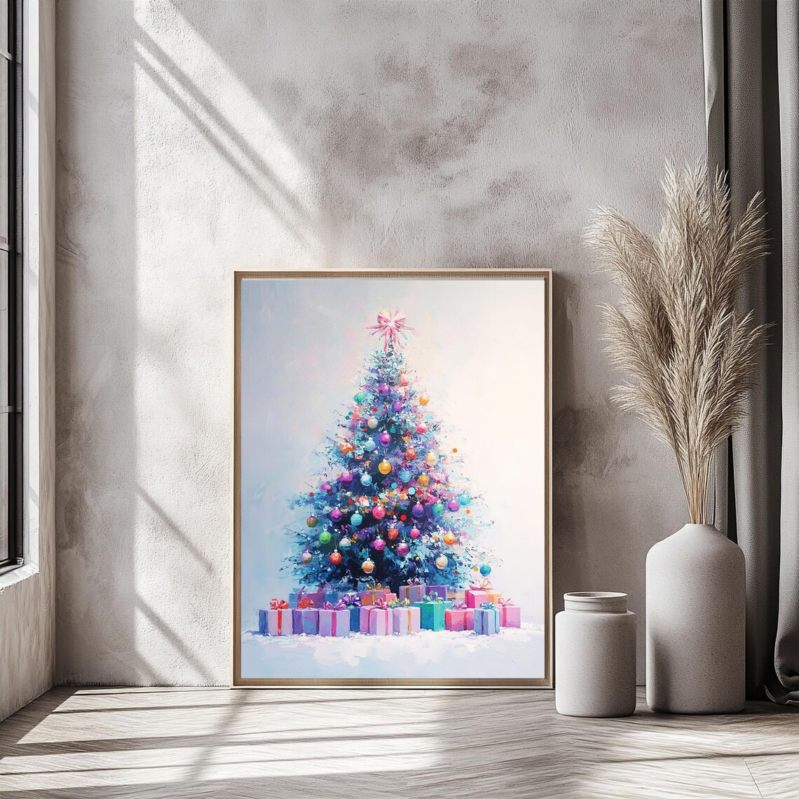 Colorful Christmas Tree, Festive Holiday Decor - Image 5