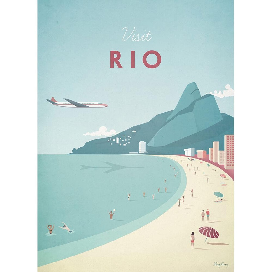 Rio De Janeiro by Henry Rivers, Travel Poster - Image 2