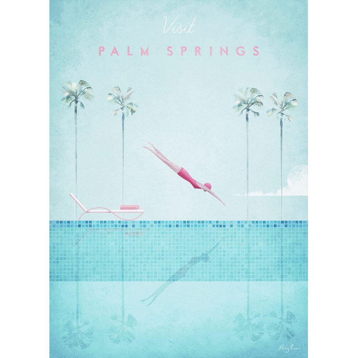 Palm Springs Vintage Retro Travel Poster Print - Image 2