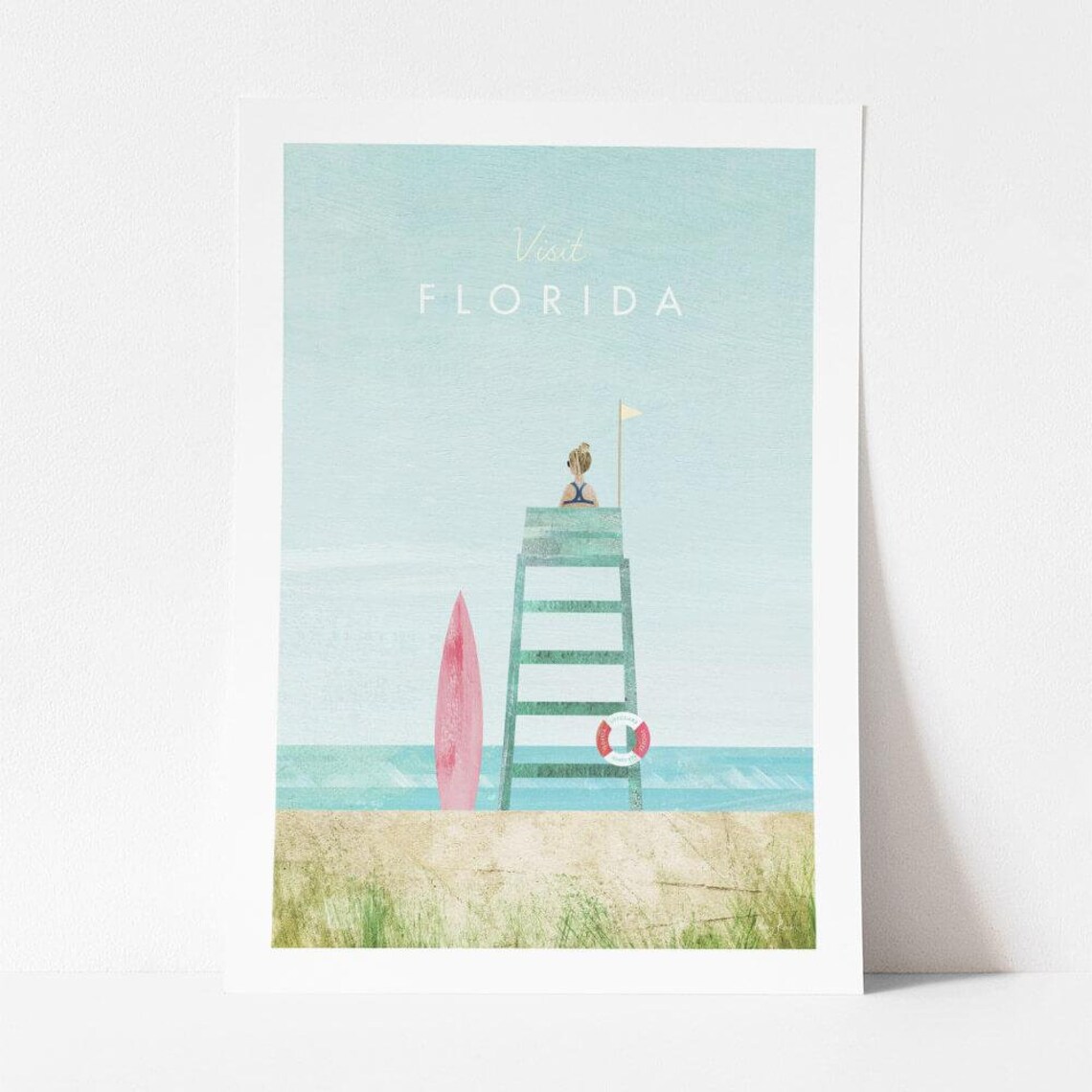 Florida Travel Poster, Minimalist Vintage Retro Style - Image 4