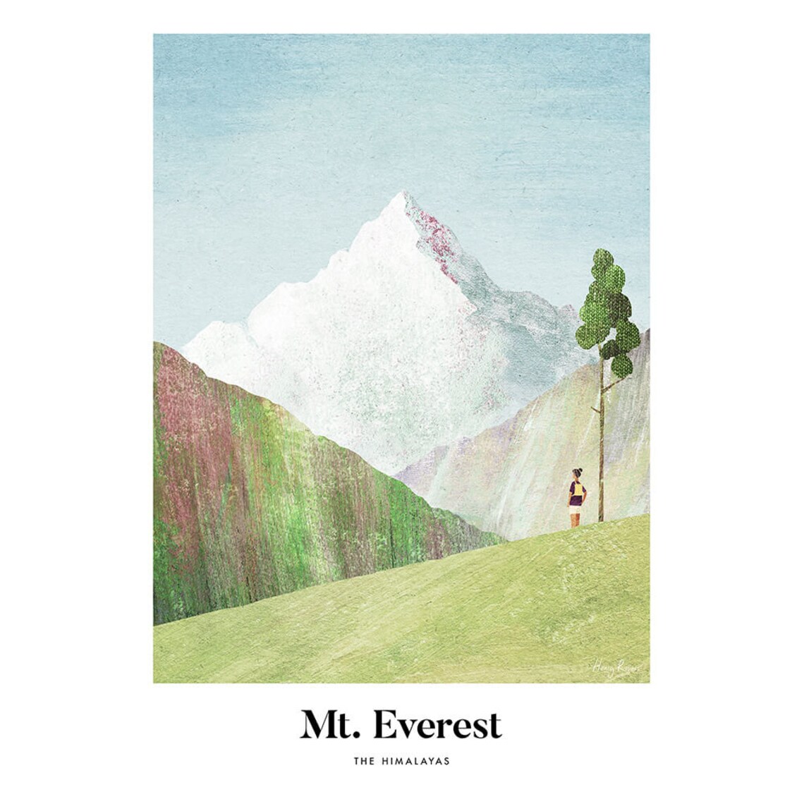 Mount Everest by Henry Rivers, Travel Poster - Image 3