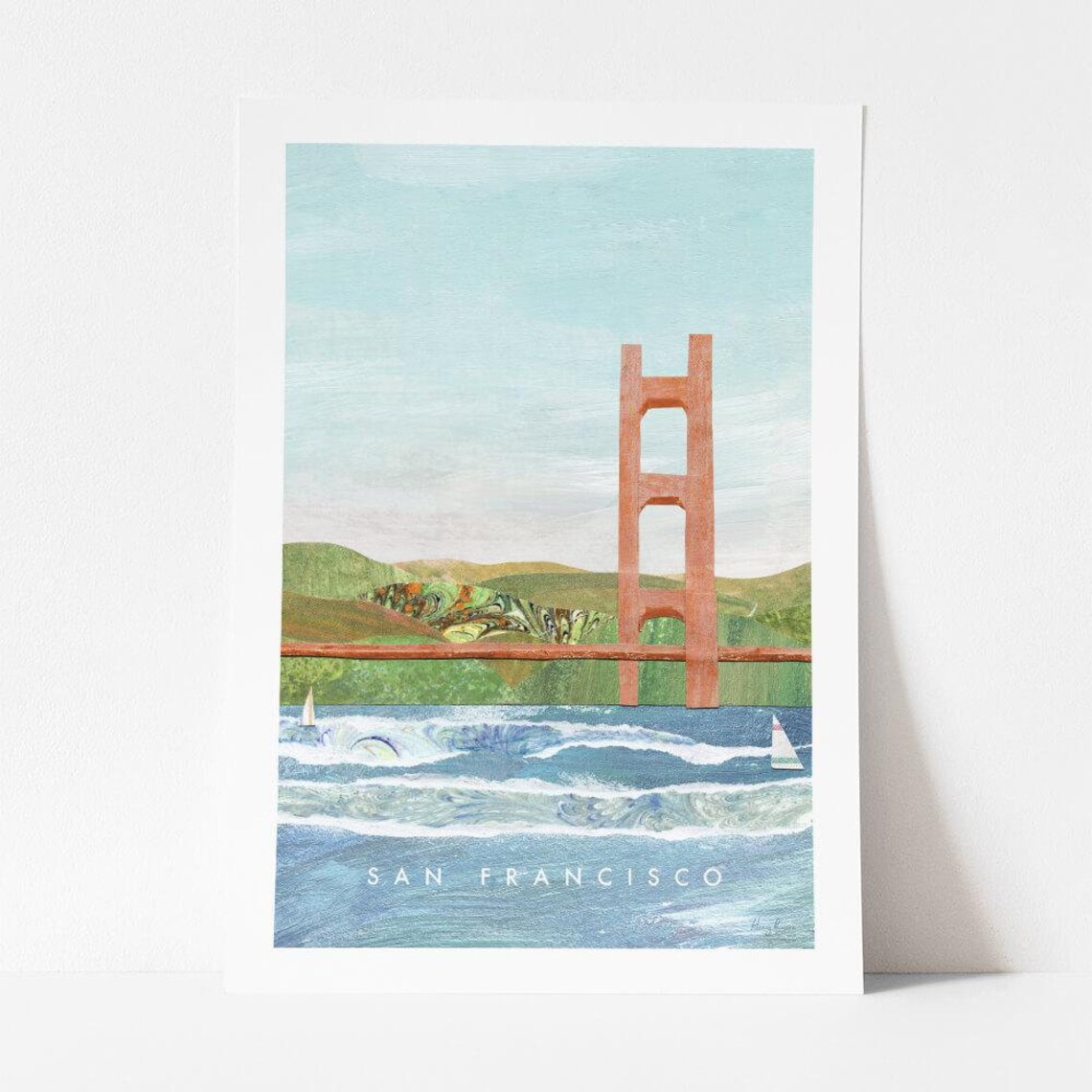 San Francisco Bay Vintage Travel Poster, Art Print - Image 4
