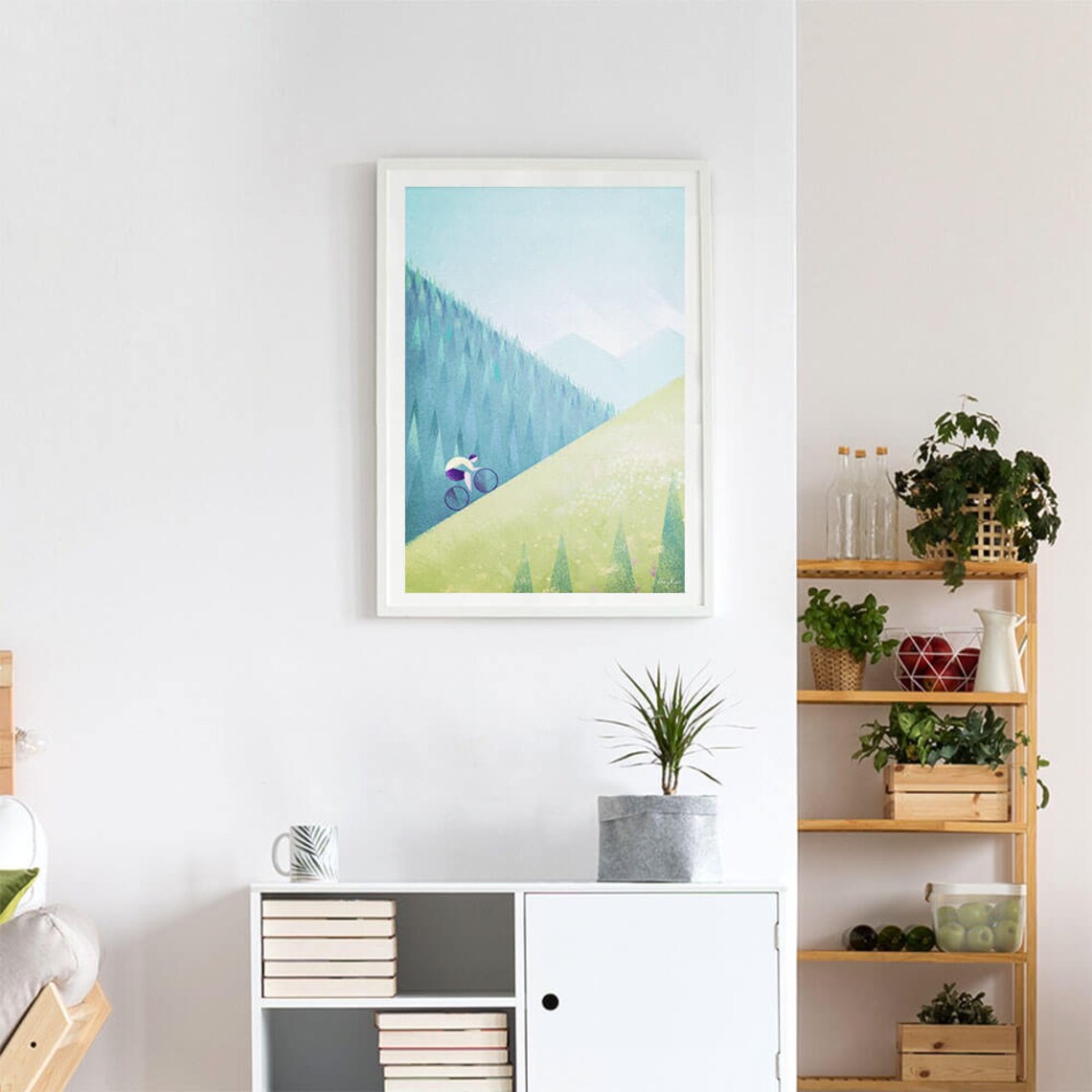 Cycling Print by Henry Rivers, Bike Wall Art - Image 4