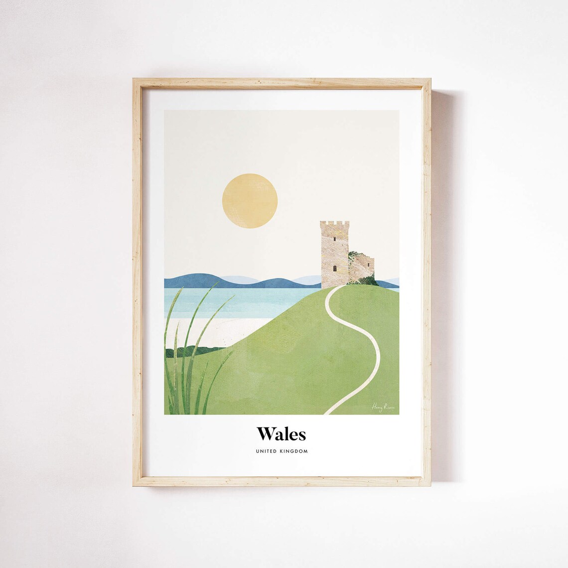 Wales by Henry Rivers Art Print, Travel Poster