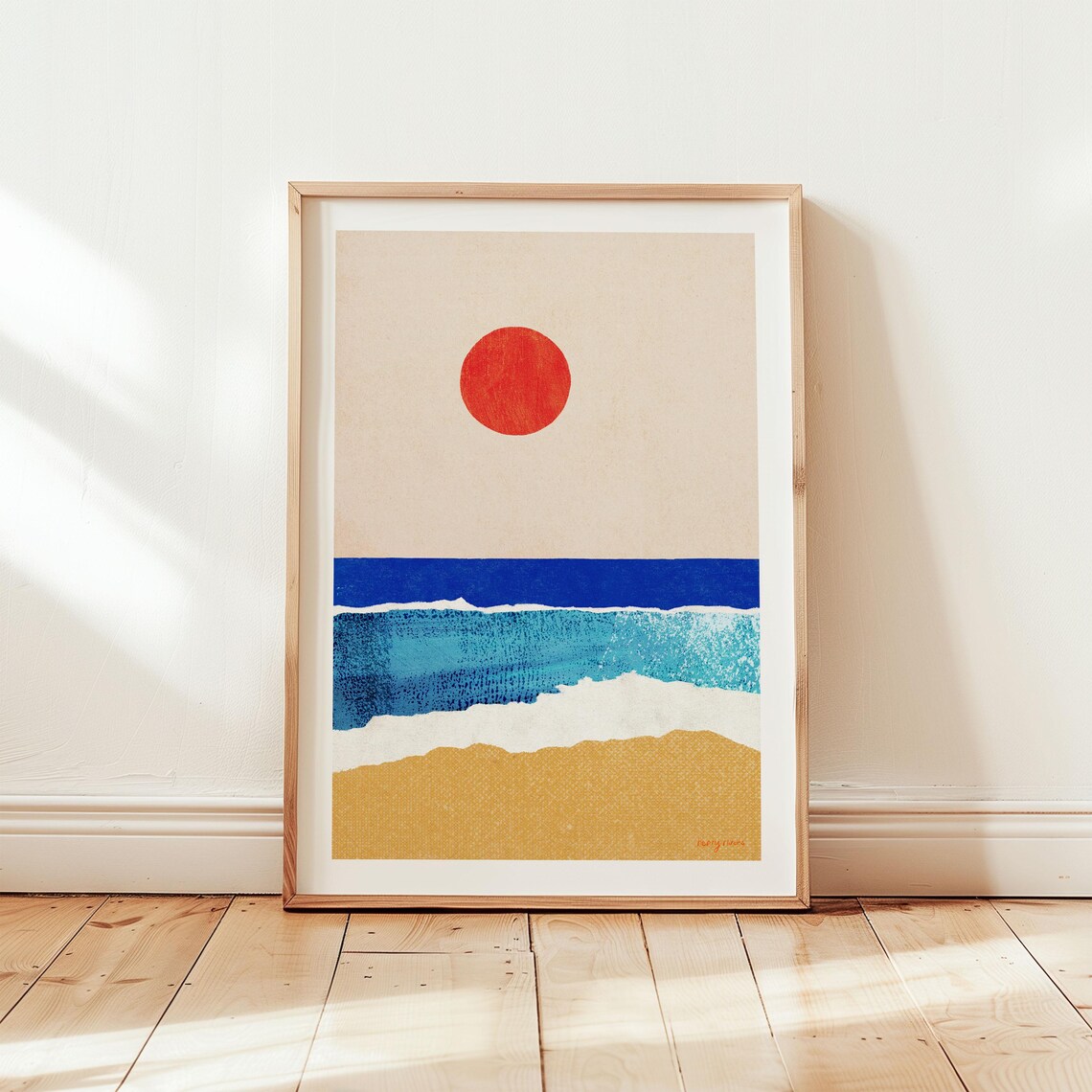 Ocean Sunrise by Henry Rivers, Beach Sunrise Poster - Image 3