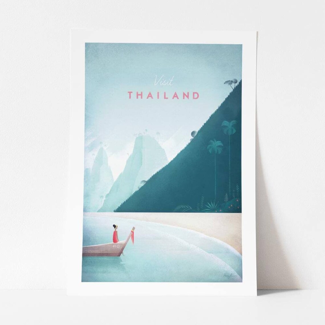 Thailand Vintage Travel Poster, Minimalist Wall Art Print - Image 4