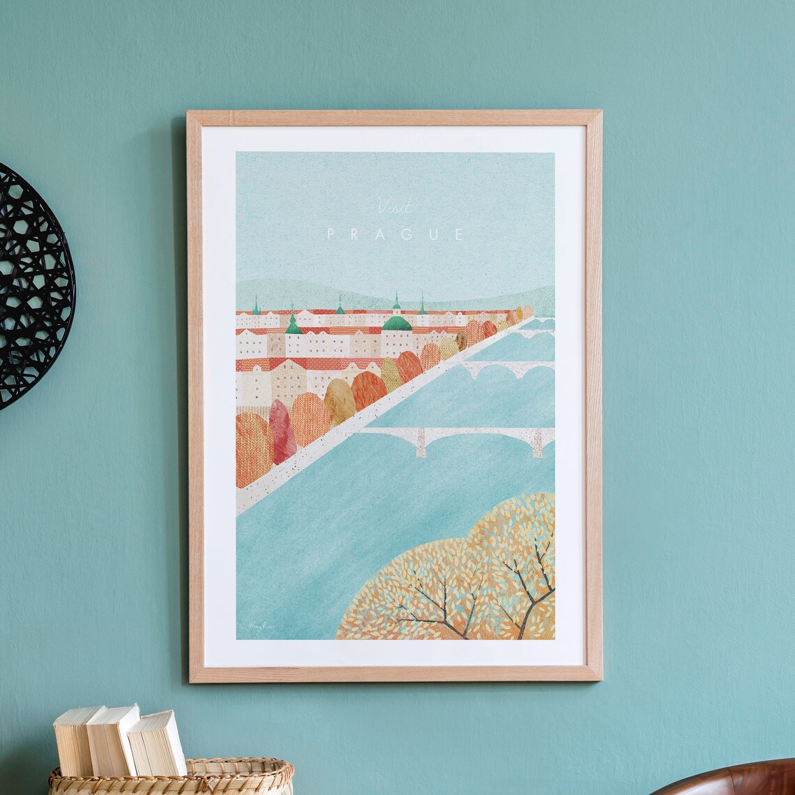 Prague By Henry Rivers Travel Poster Art Print