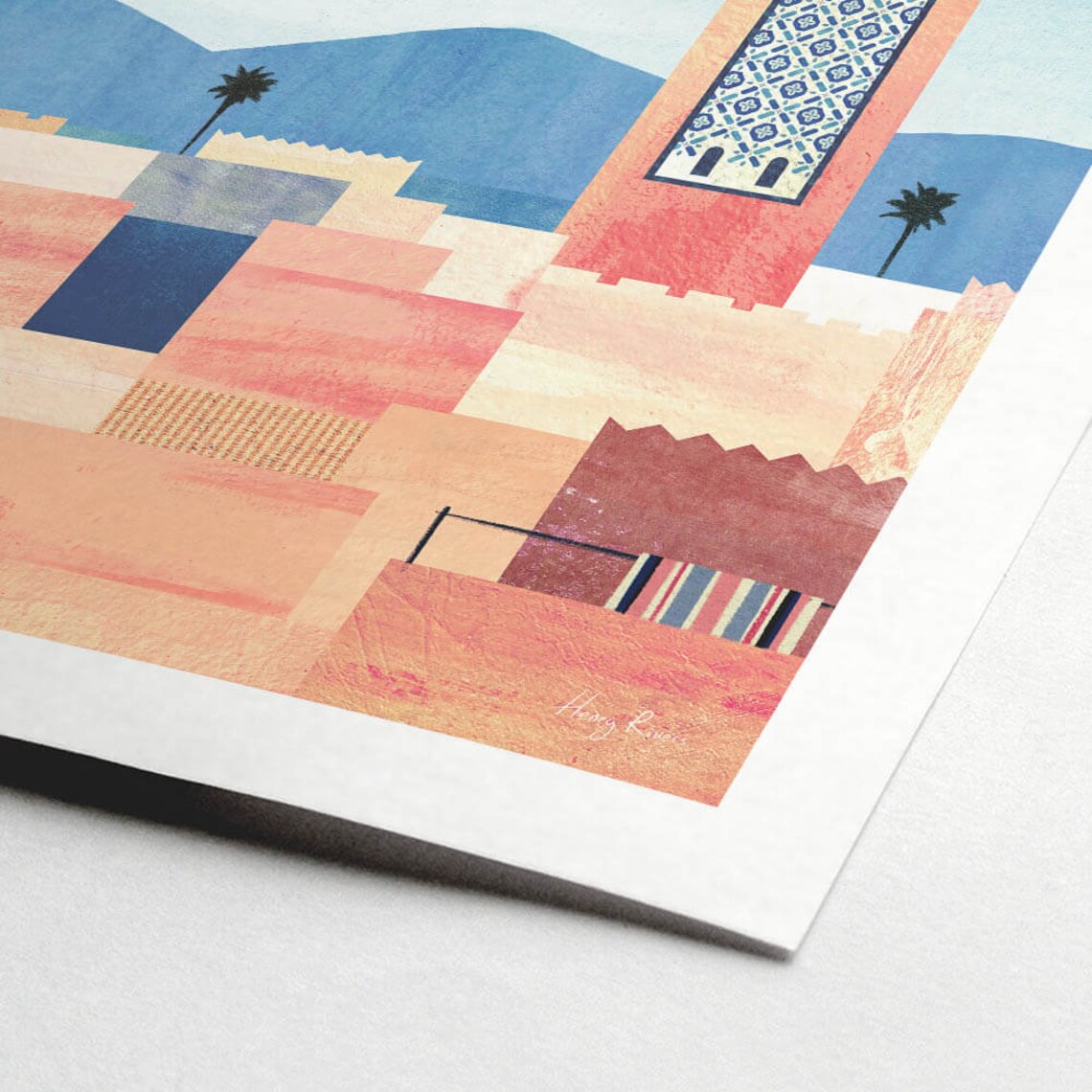 Marrakech Morocco Travel Poster by Henry Rivers - Image 2